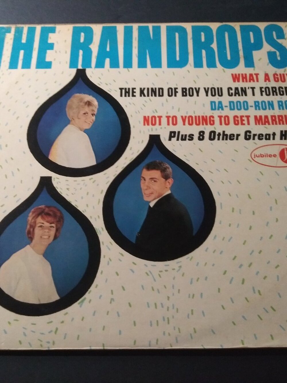 The Raindrops - Self Titled VG+ Original DG Mono Jubilee JGM-5023 LP Record 1963